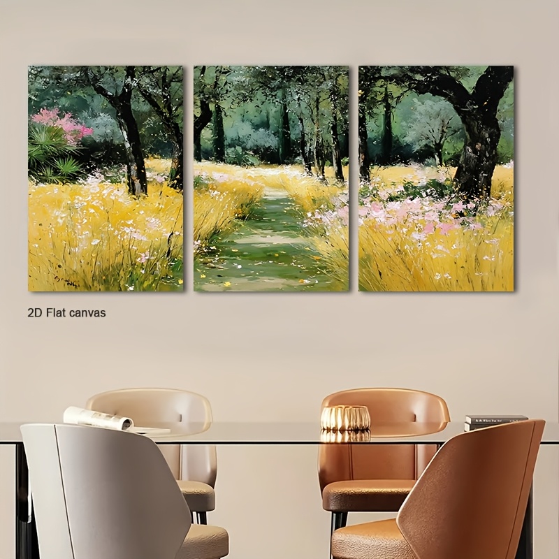 Canvas Wrap Ready - Conjunto de 3 Telas Sem Moldura