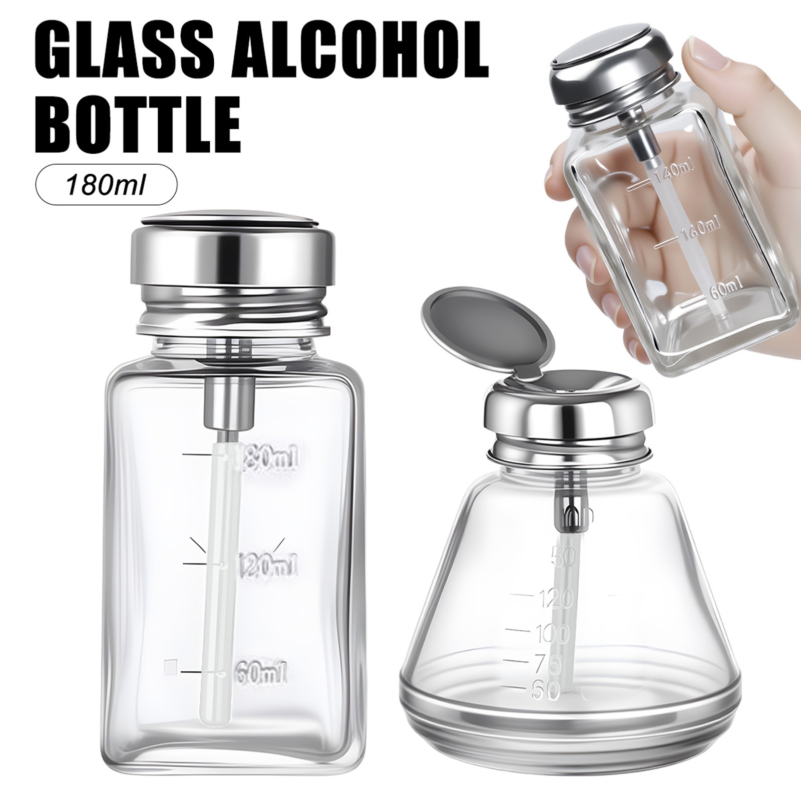 Water Bottle Blank - Frasco de Vidro para Unhas de