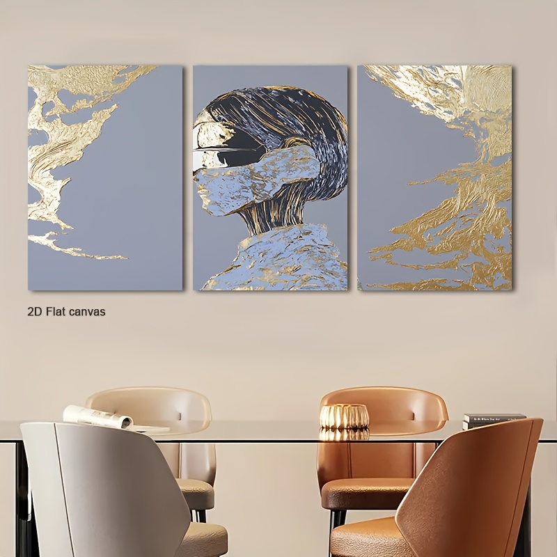 Canvas Wrap Ready - Conjunto de 3 Telas Sem Moldura