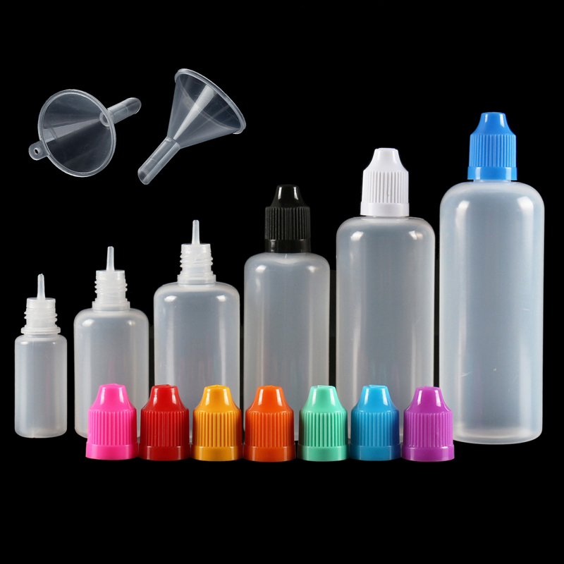 Water Bottle Blank - 5 pces 3ml-120ml ldpe vazio plástico