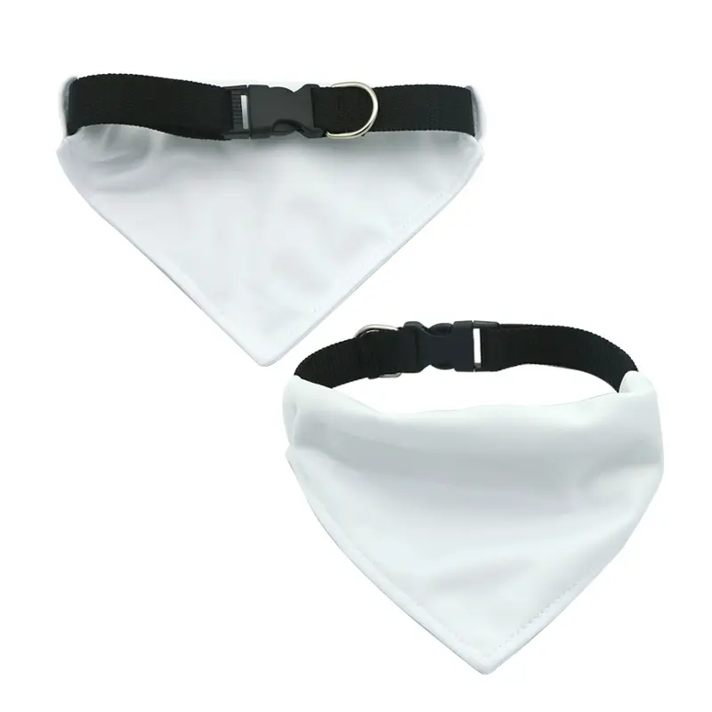 Bandana Blank White - Sublimação branco em branco cão animal
