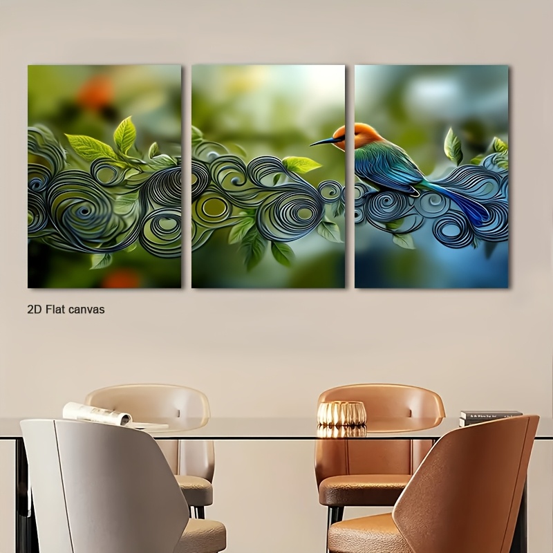 Canvas Wrap Ready - Conjunto de 3 Telas Sem Moldura