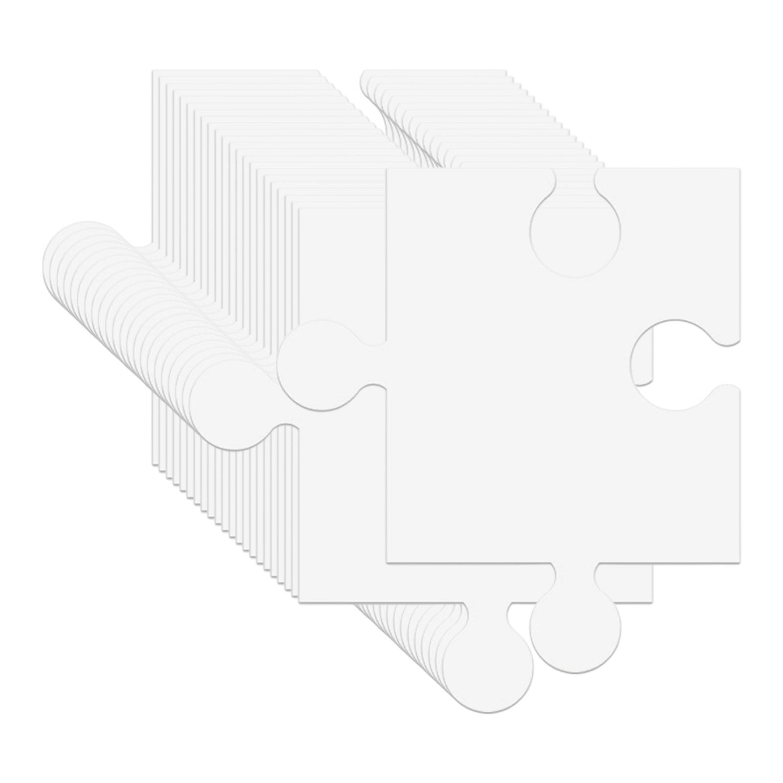 Puzzle Blank White - 24 peças de quebra-cabeças em cartão
