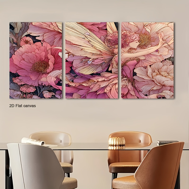 Canvas Wrap Ready - Conjunto de 3 Telas Sem Moldura