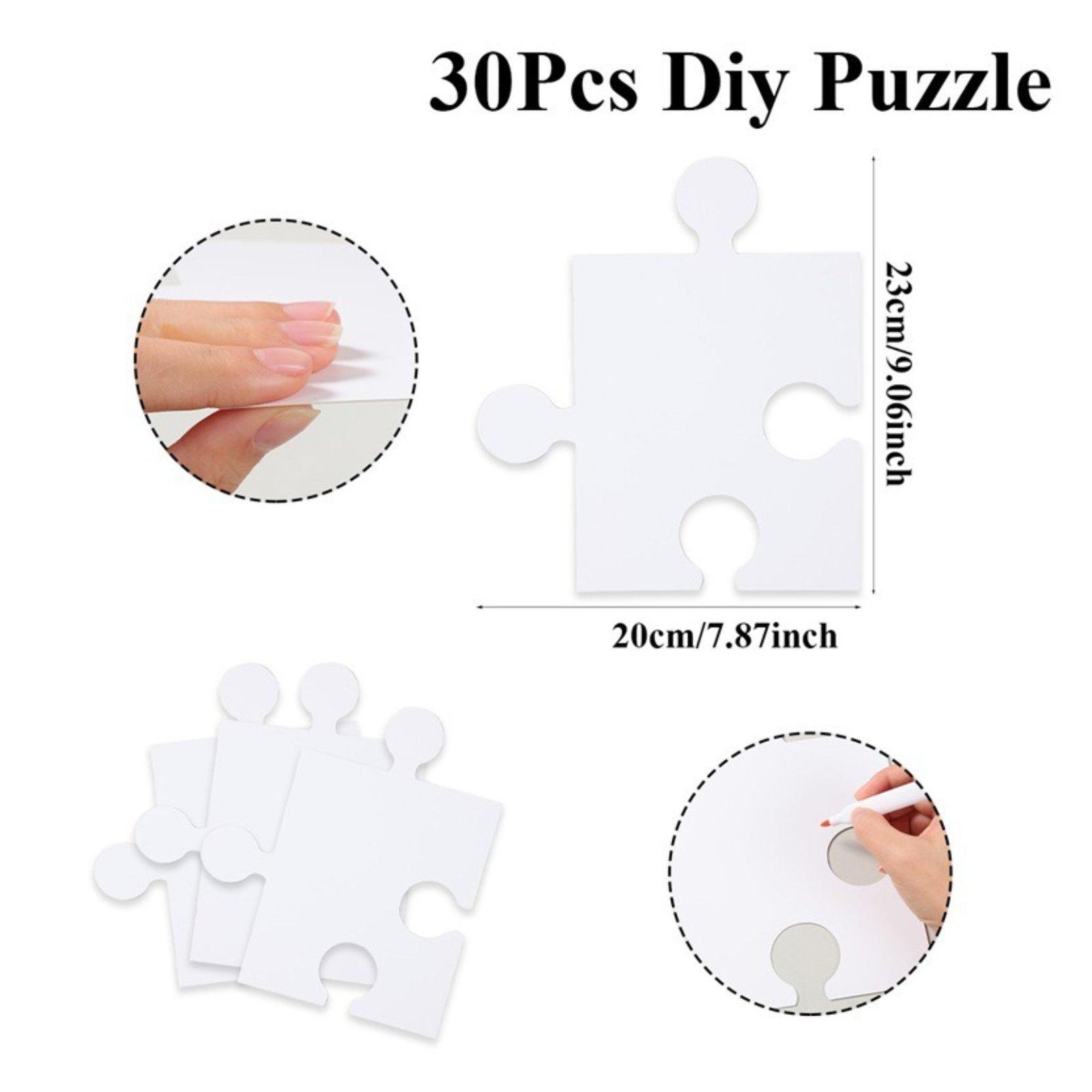 Quebra-Cabeças em Papelão Bran - Puzzle Blank White avaliação e preço