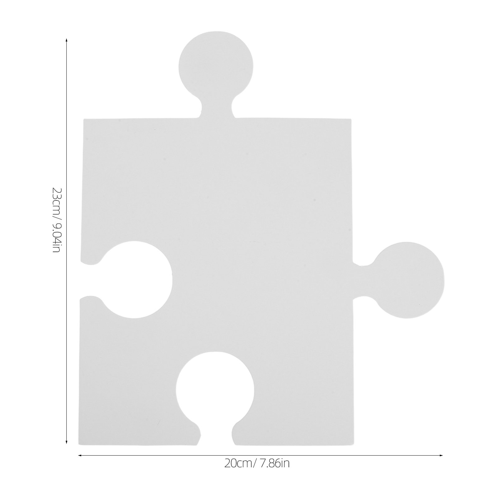 60 Peças Grandes de Quebra-Cab - Puzzle Blank White avaliação e preço
