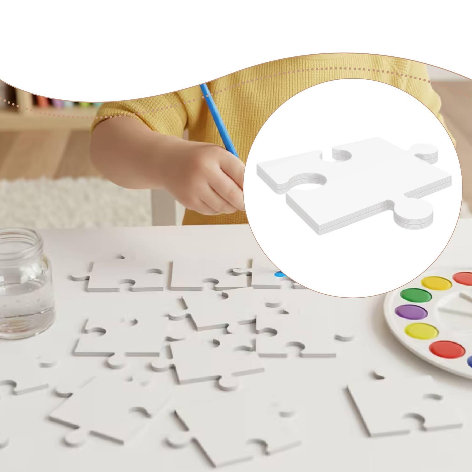 24x Quebra-Cabeças em Cartão B - Puzzle Blank White avaliação e preço