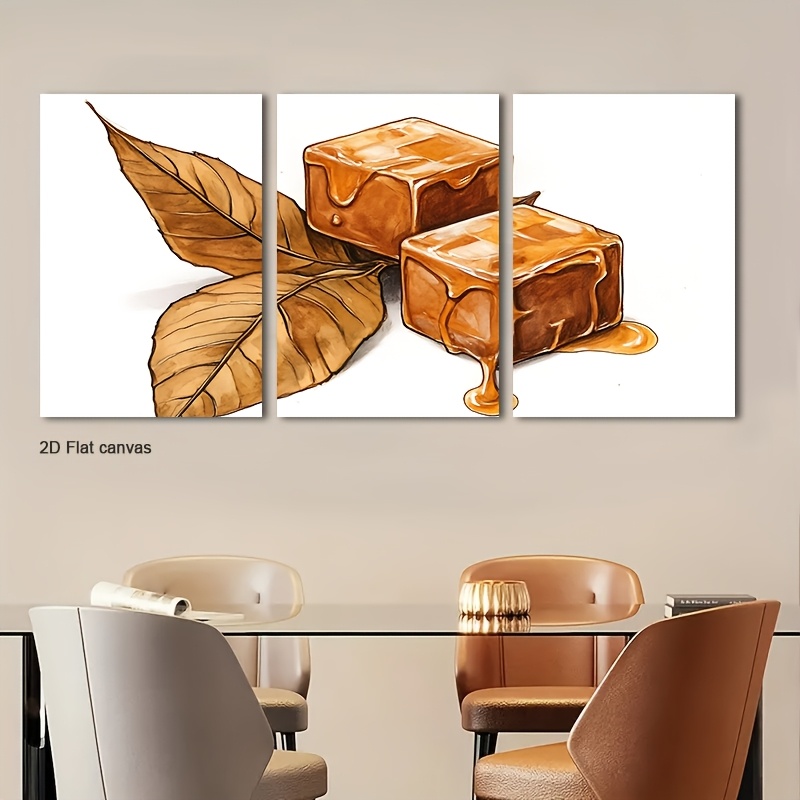 Conjunto de 3 telas sem moldur - Canvas Wrap Ready avaliação e preço