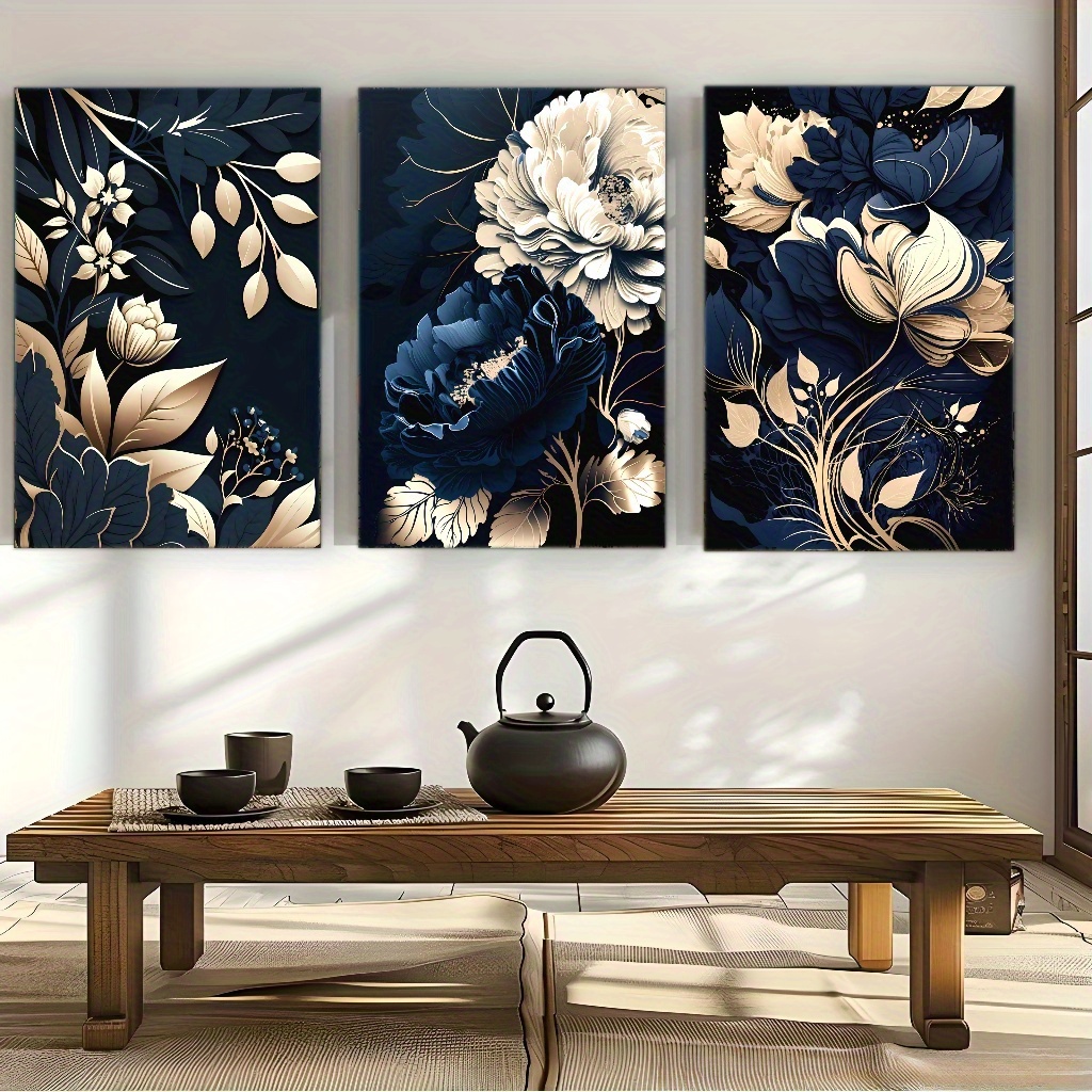 Conjunto de 3 Peças de Arte Fl - Canvas Wrap Ready avaliação e preço