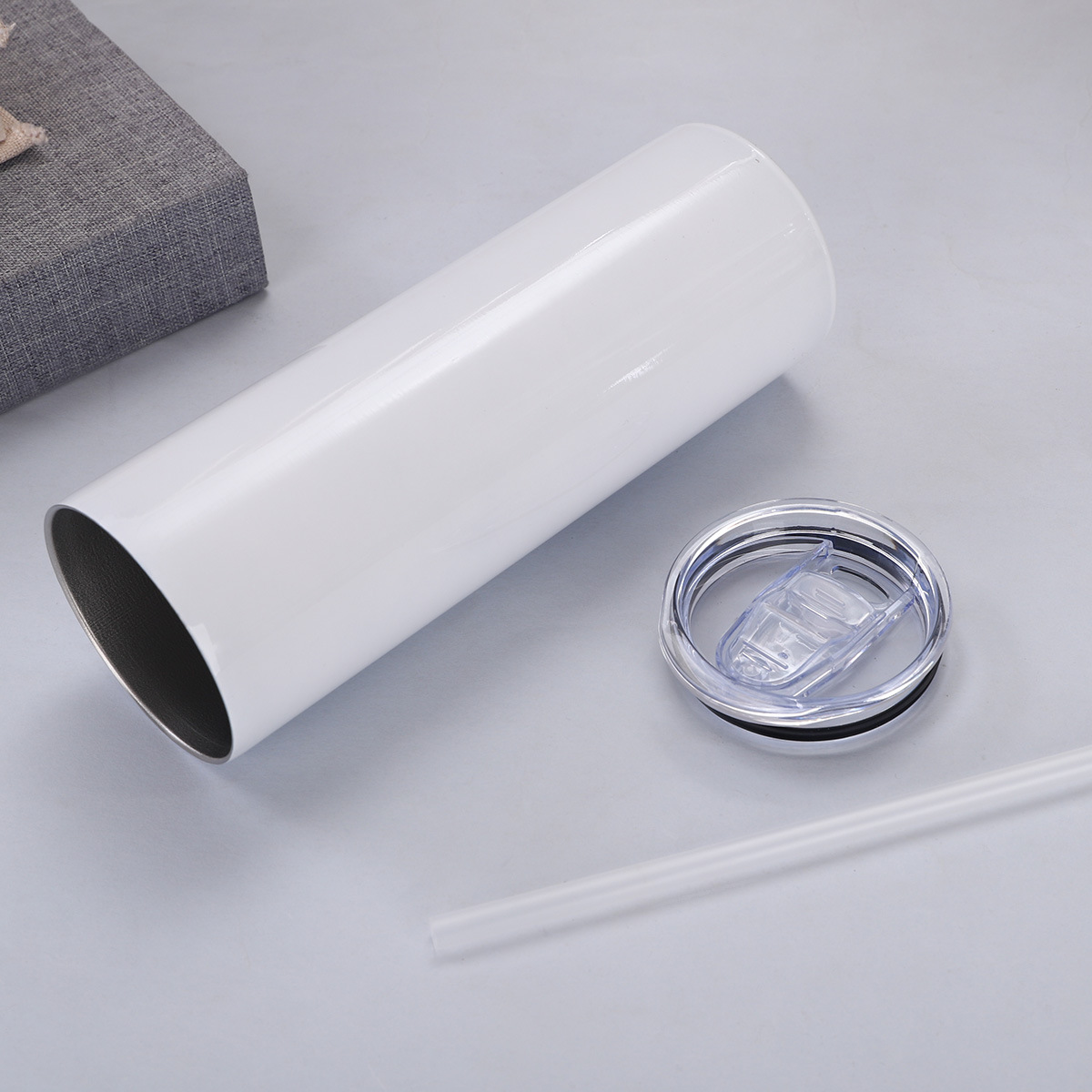 Copo reto de 20 onças, aço ino - Sublimation Mug White avaliação e preço
